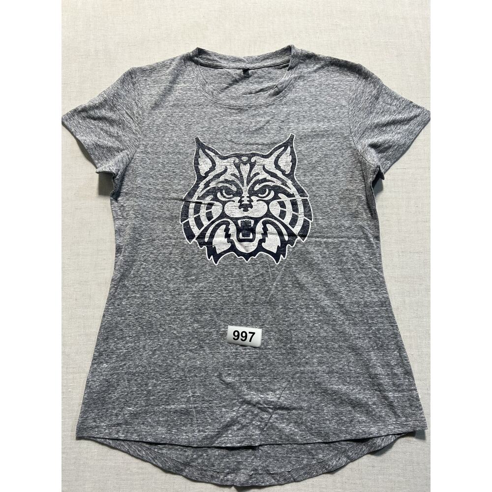 Women‎ Gray Short-Sleeved Tee Sz M Pre-Owned Excellent